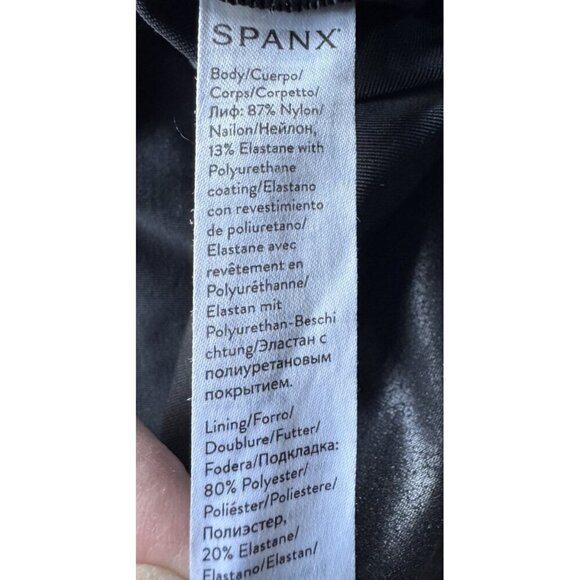 Spanx SPANXshape Women’s Sz M Faux Leather Black Pull On Leggings - Picture 6 of 9